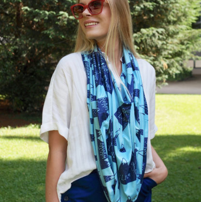 Multi-Use Nursing Cover in Mountains - Image 3